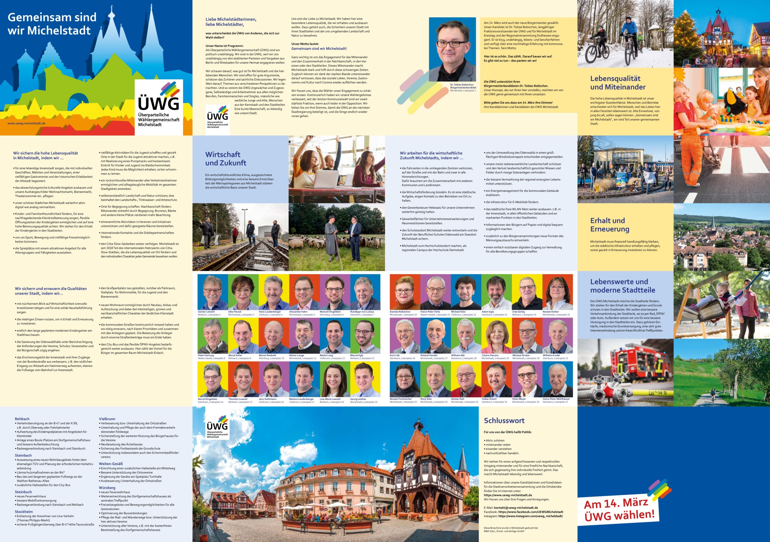 Unser Wahlprogramm und unsere Broschüre zur Kommunalwahl 2021